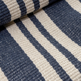 Irving Stripe Ivory Handwoven Cotton Rug - DA2284 - 10x14