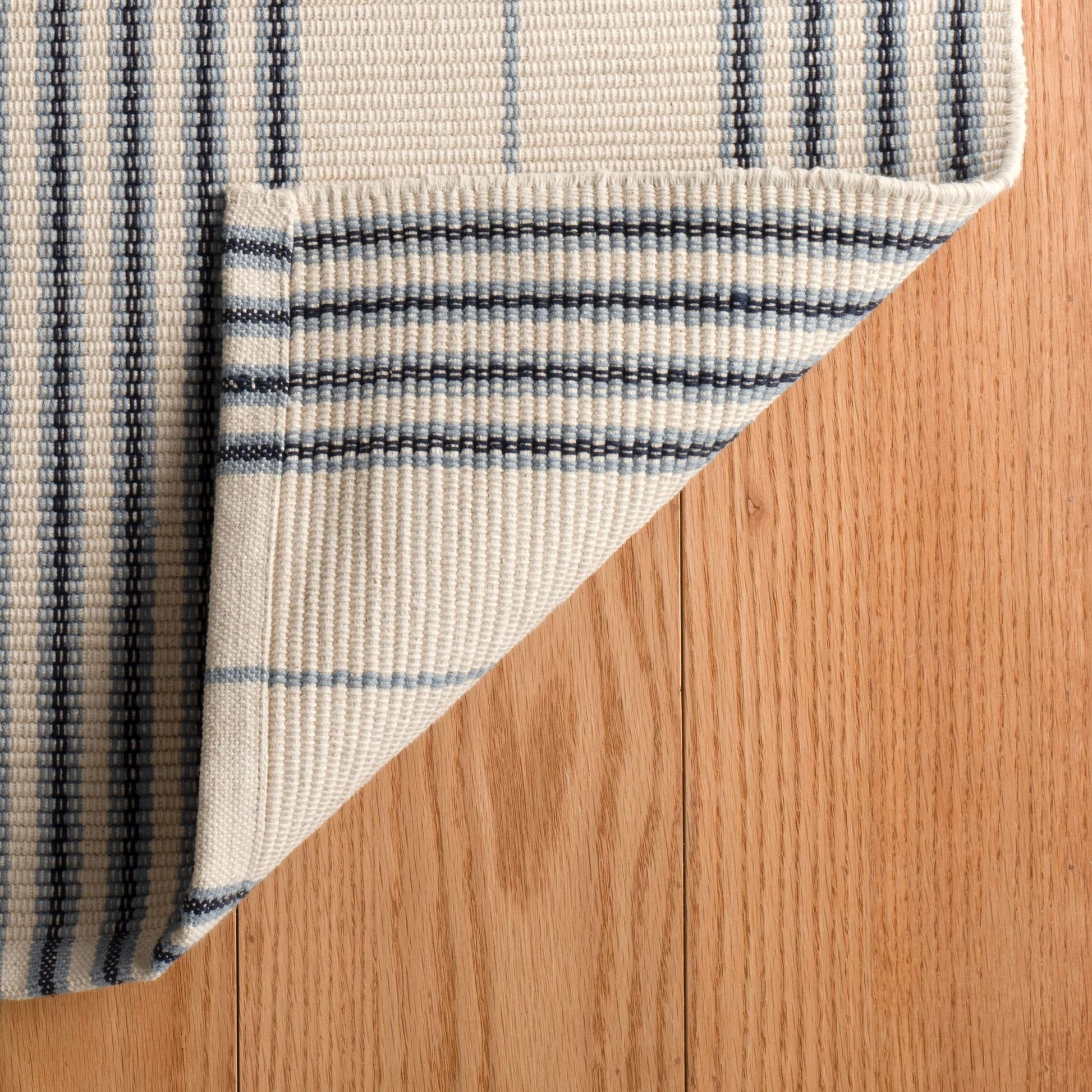 Conway Blue Handwoven Cotton Rug - DA2295 - 10x14