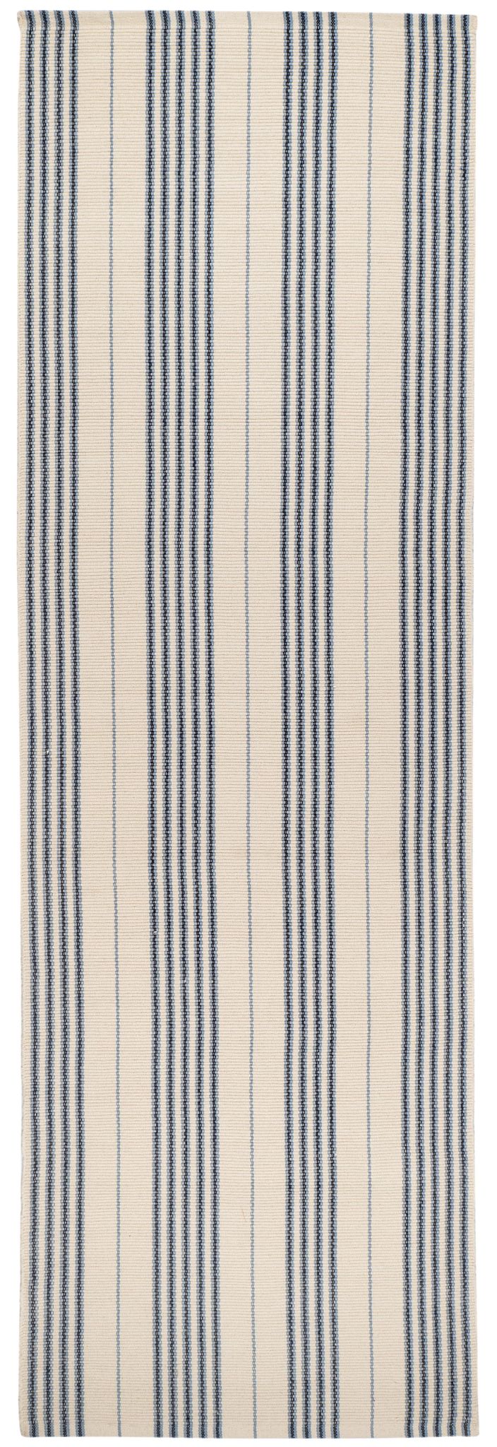 Conway Blue Handwoven Cotton Rug - DA2295 - Runner-2.5x8