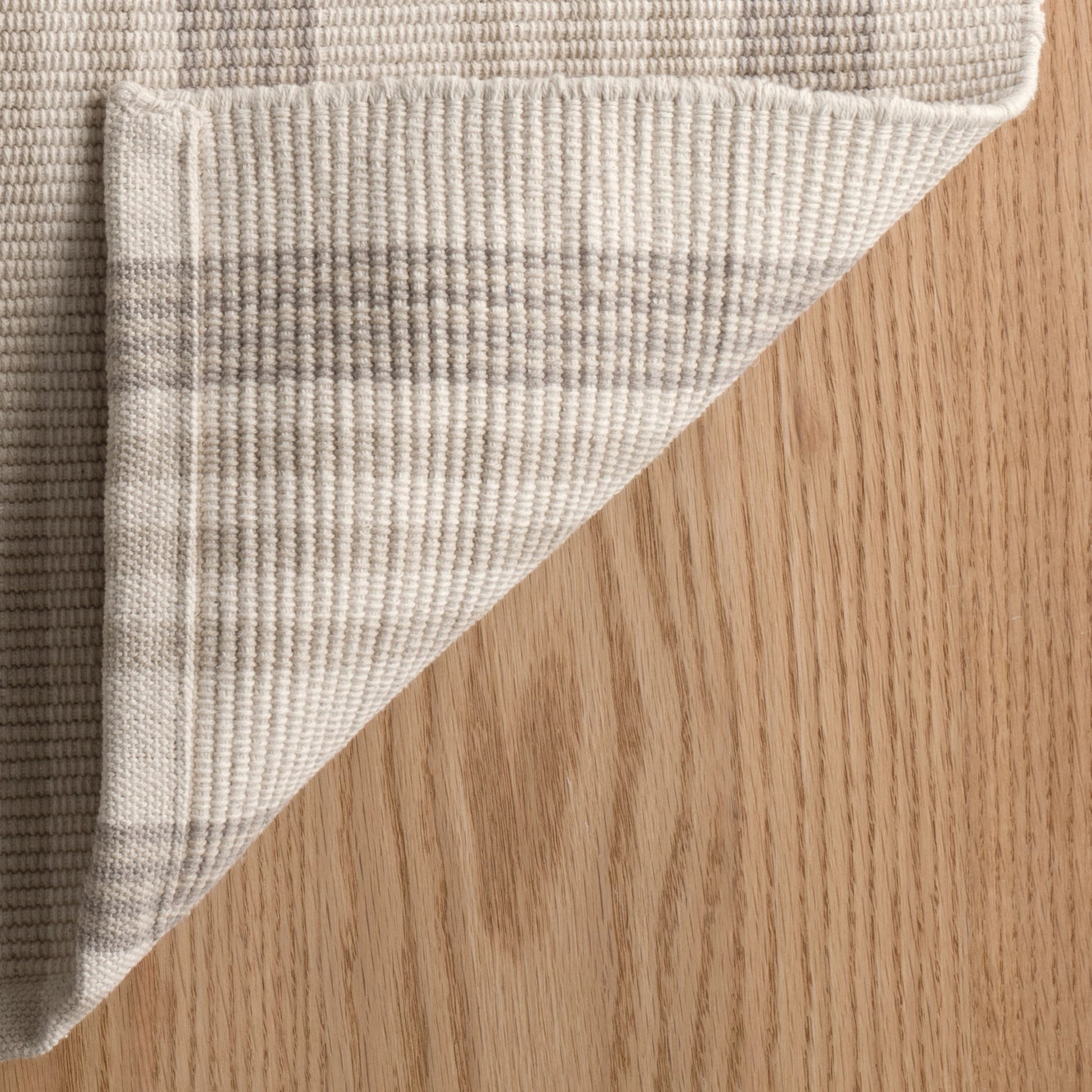 Putney Stripe Ivory Handwoven Cotton Rug - DA2296 - 10x14