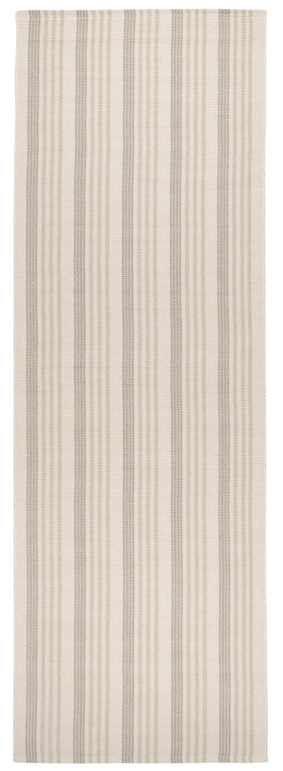 Putney Stripe Ivory Handwoven Cotton Rug - DA2296 - Runner-2.5x8