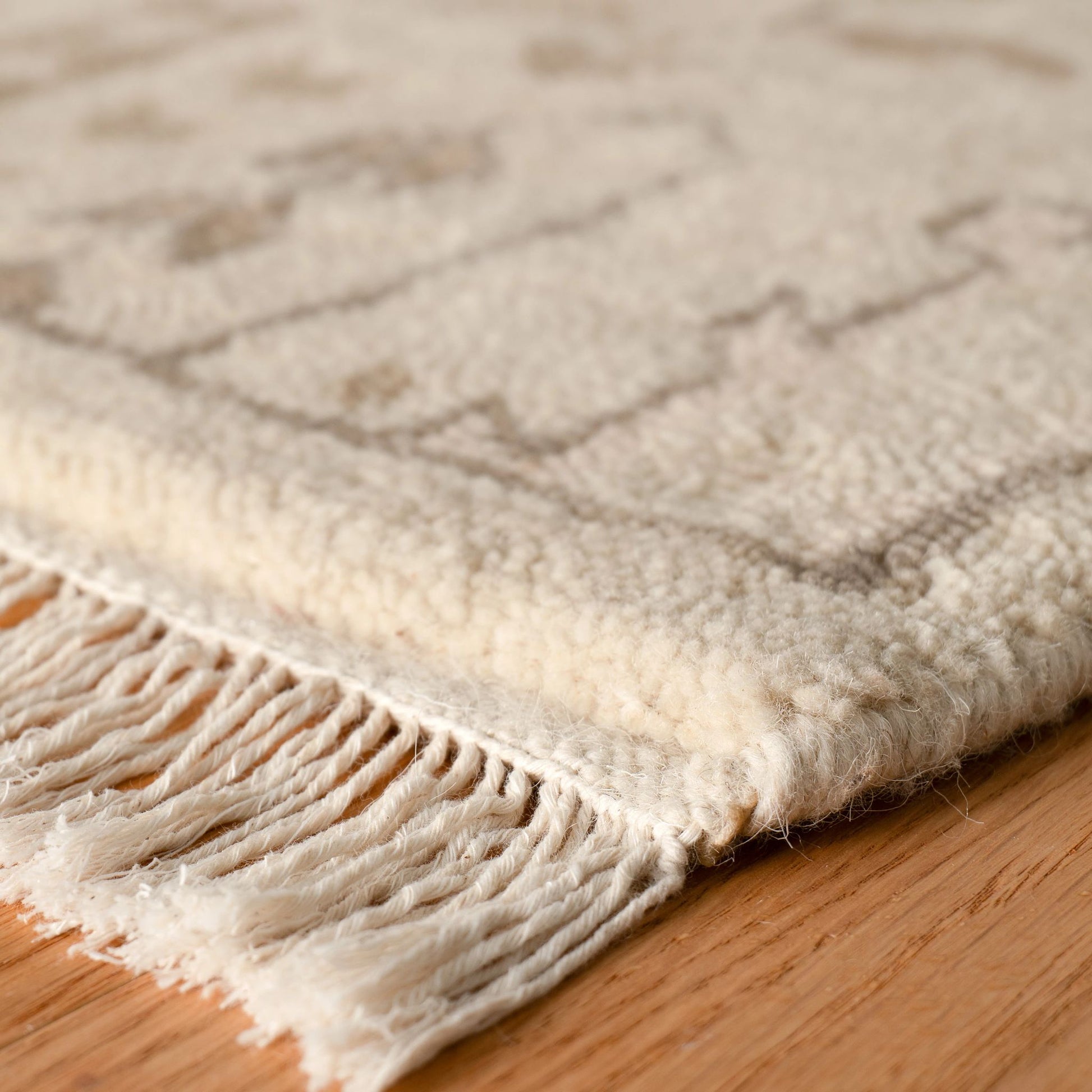 Dara Cream Hand Knotted Wool Rug - DA2306 - 10x14