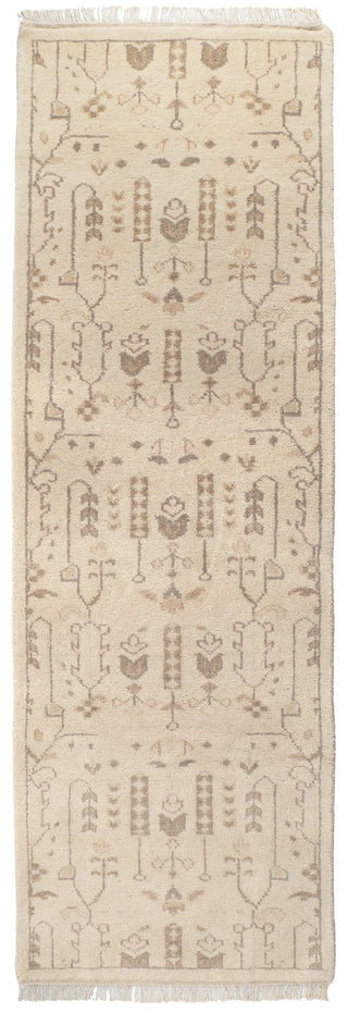 Dara Cream Hand Knotted Wool Rug - DA2306 - Runner-2.5x8