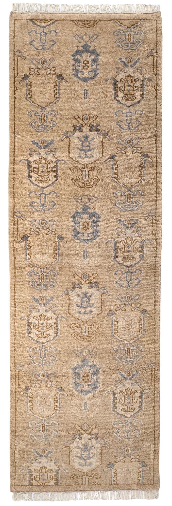 Ashby Taupe Hand Knotted Wool Rug - DA2307 - Runner-2.5x8
