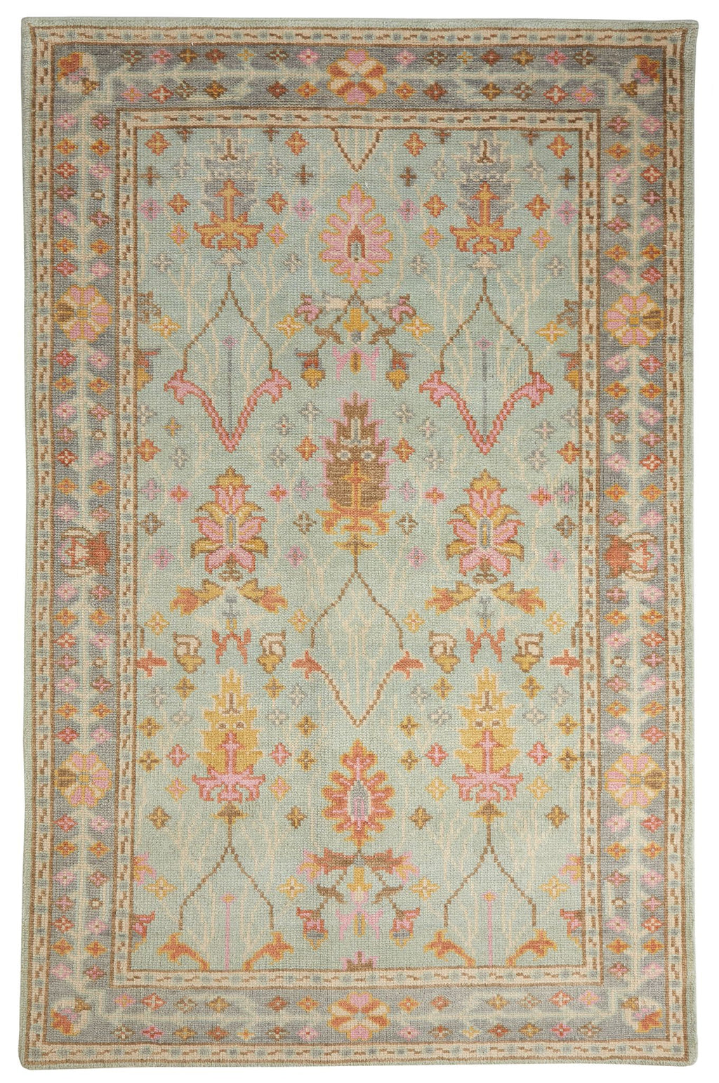 Mara Sky Hand Knotted Wool Rug - DA2311 - 10x14