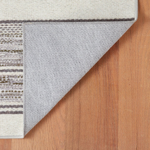 Ellington Stripe Grey Machine Washable Rug - DA2340 - 8x10