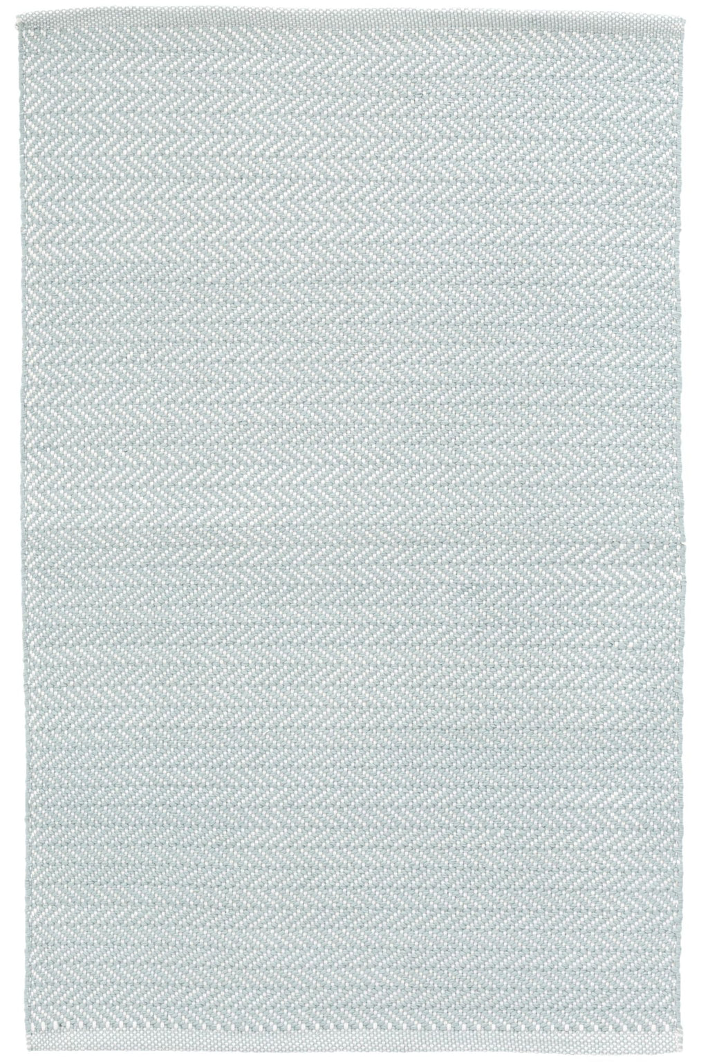 Herringbone Light Blue/Ivory Handwoven Indoor/Outdoor Rug - DA392 - 12x16