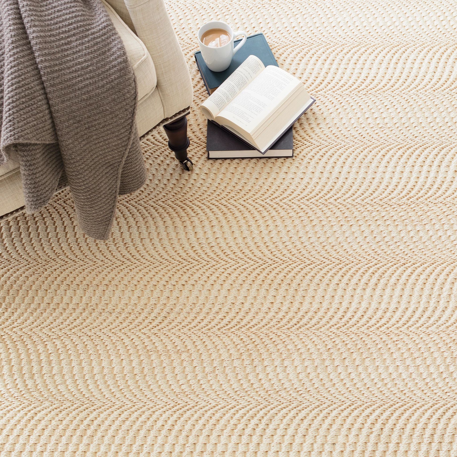 Wave Sand Woven Sisal Rug - DA756 - 10x14