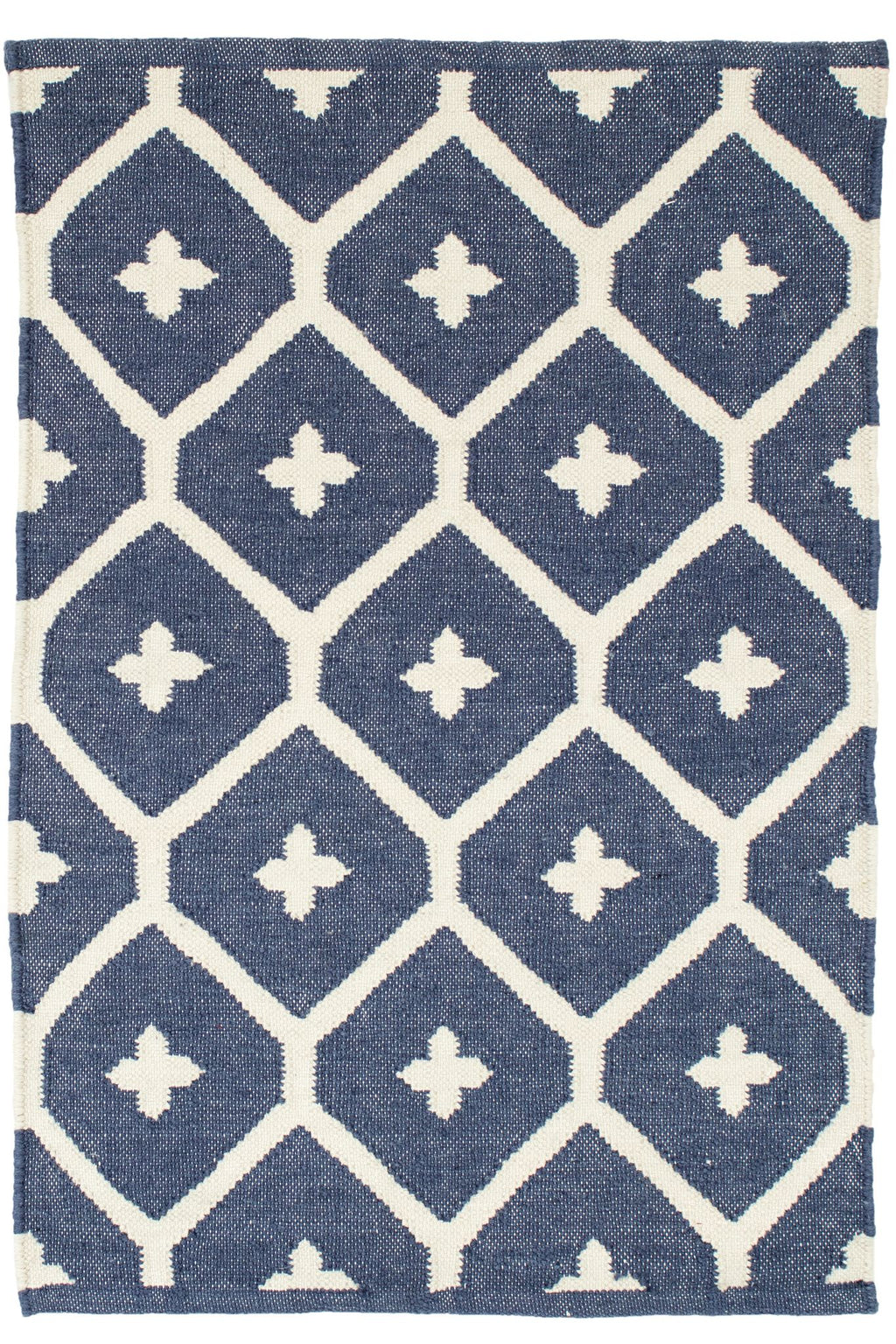 Elizabeth Navy Handwoven Indoor/Outdoor Rug - DA771 - 10x14