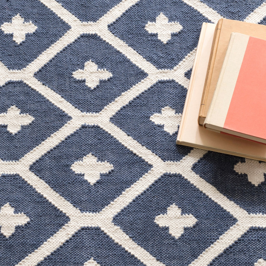 Elizabeth Navy Handwoven Indoor/Outdoor Rug - DA771 - 10x14