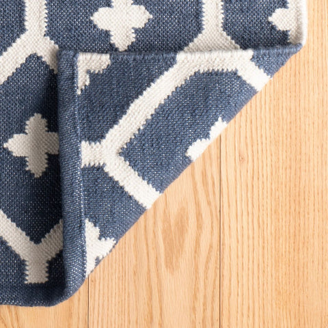 Elizabeth Navy Handwoven Indoor/Outdoor Rug - DA771 - 10x14