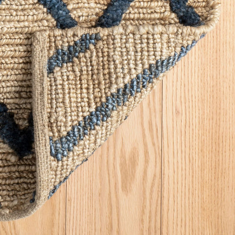 Marco Navy Jute Soumak Handwoven Rug - DA773 - 10x14