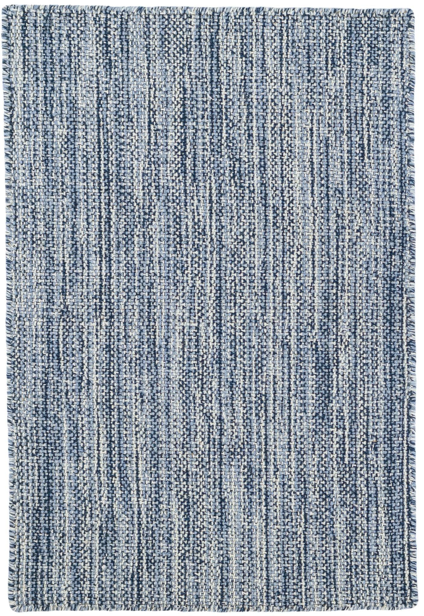 Bella Navy Handwoven Wool Rug - DA783 - 10x14