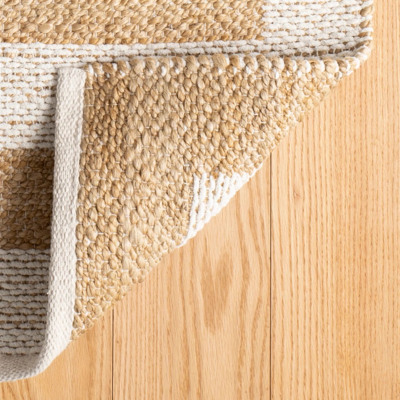 Milo Ivory Handwoven Jute/Cotton Rug - DA802 - 10x14