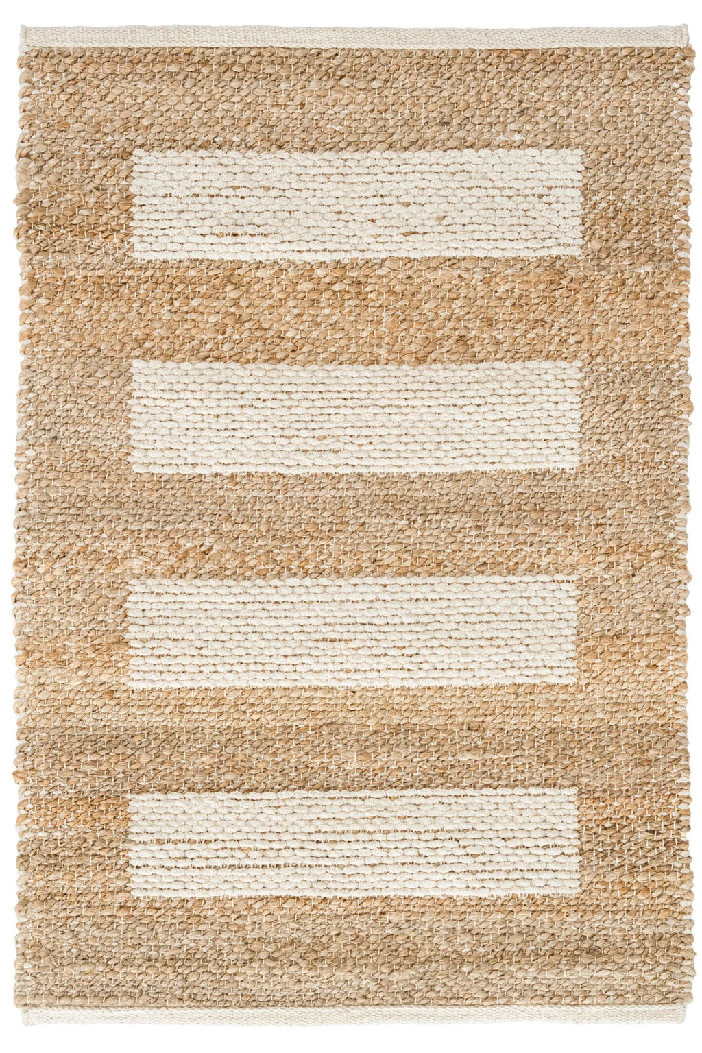 Milo Ivory Handwoven Jute/Cotton Rug - DA802 - 10x14
