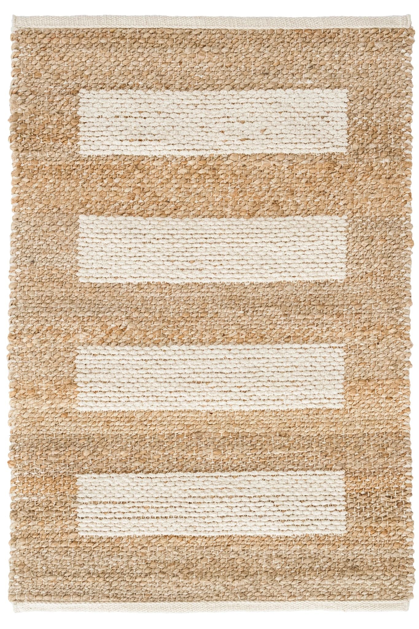 Milo Ivory Handwoven Jute/Cotton Rug - DA802 - 10x14