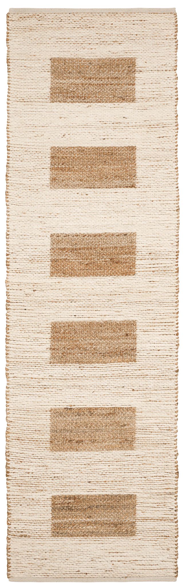 Milo Ivory Handwoven Jute/Cotton Rug - DA802 - Runner-2.5x8