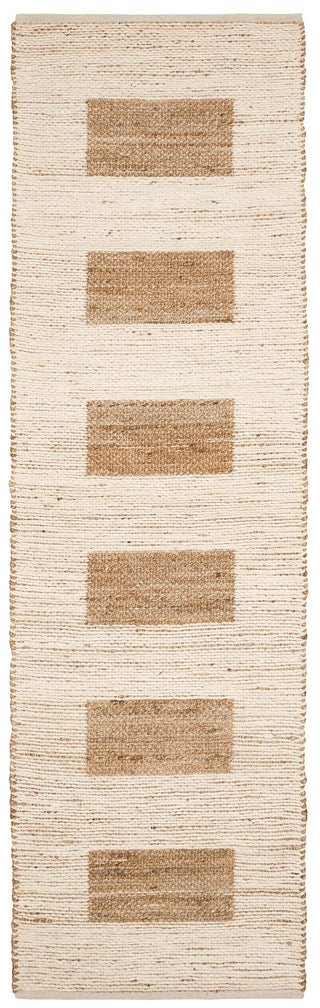 Milo Ivory Handwoven Jute/Cotton Rug - DA802 - Runner-2.5x8