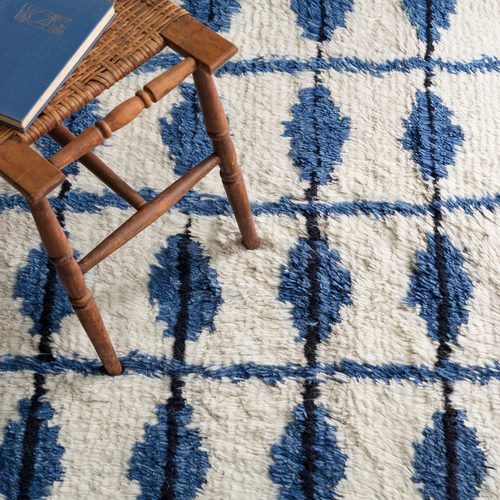 Noma Indigo Handwoven Wool Rug - DA850 - 10x14
