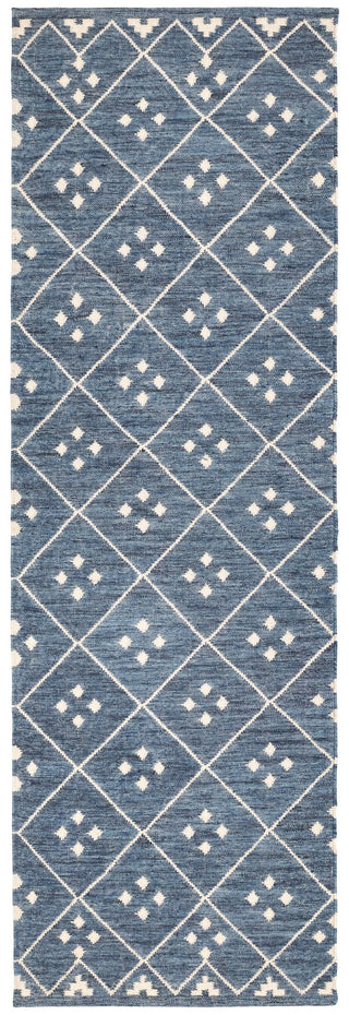 Kota Indigo Handwoven Wool Rug - DA853 - Runner-2.5x8