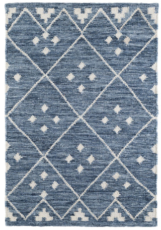 Kota Indigo Handwoven Wool Rug - DA853 - 10x14