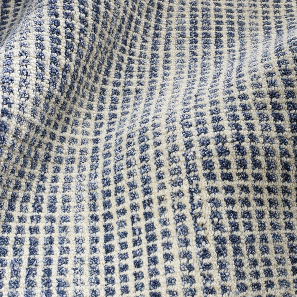Homer Blue Hand Loom Knotted Wool/Viscose Rug - DA862 - 10x14