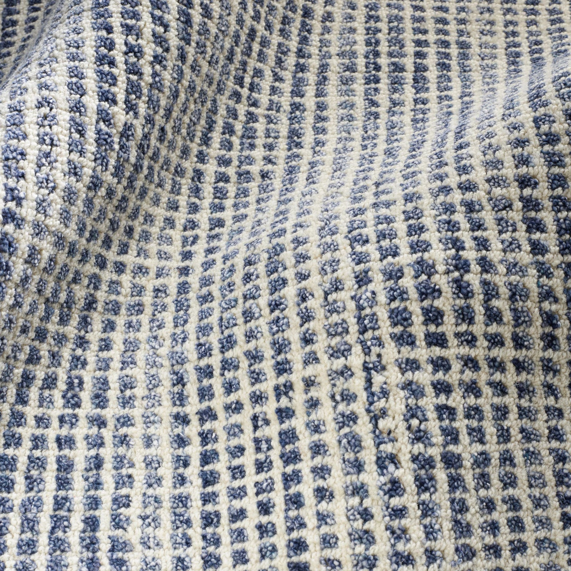 Homer Blue Hand Loom Knotted Wool/Viscose Rug - DA862 - 10x14