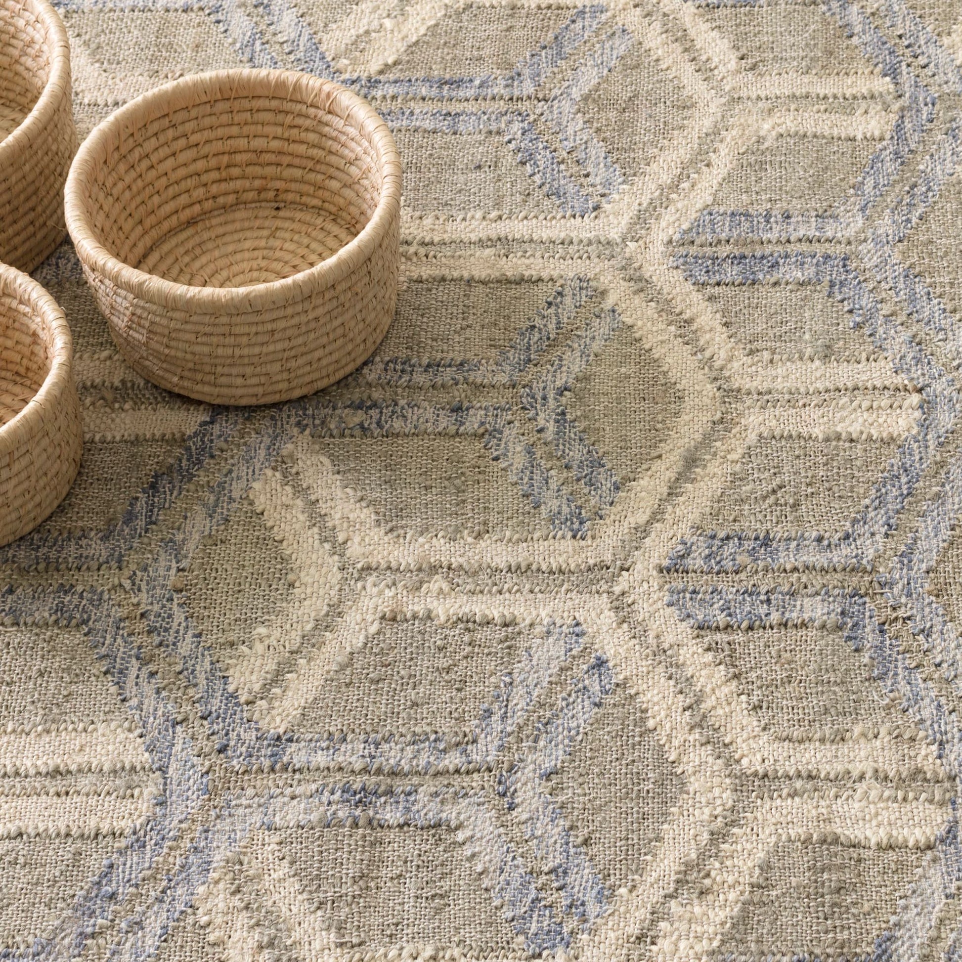 Tala Blue Handwoven Jute Rug - DA896 - 10x14