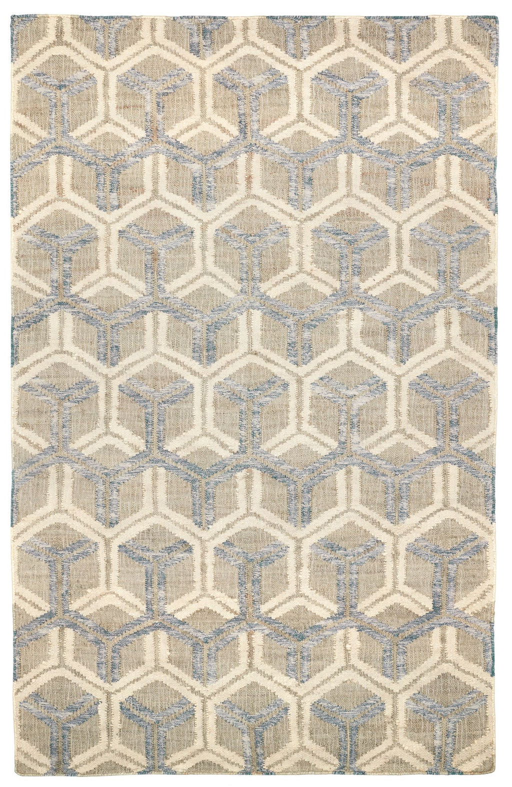 Tala Blue Handwoven Jute Rug - DA896 - 10x14