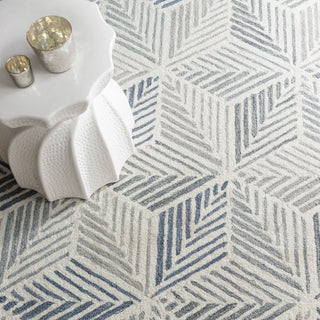 Karari Blue Hand Hooked Wool Rug - DA897 - 10x14