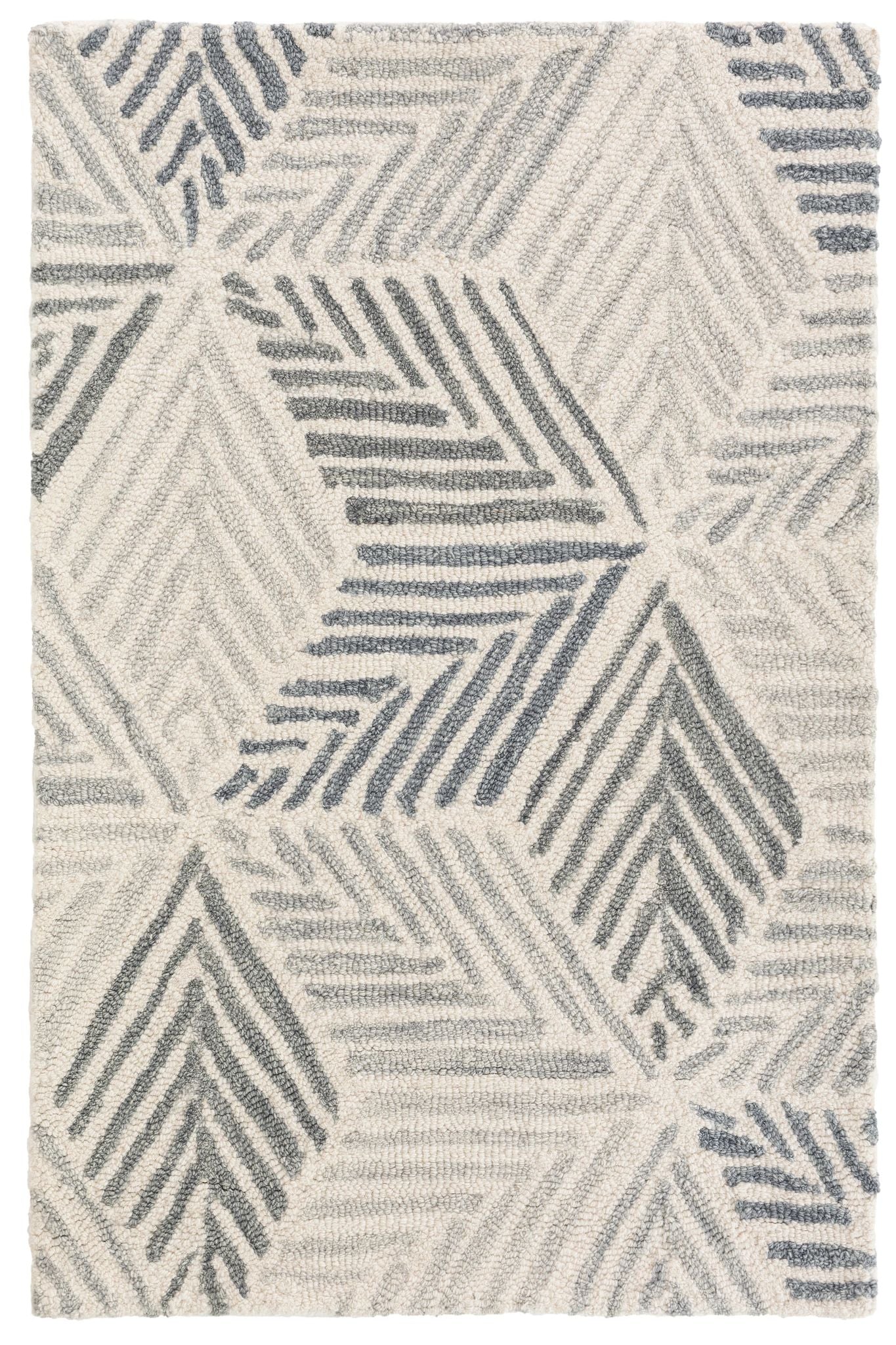 Karari Blue Hand Hooked Wool Rug - DA897 - 10x14