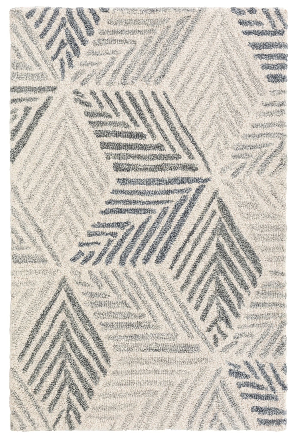 Karari Blue Hand Hooked Wool Rug - DA897 - 10x14