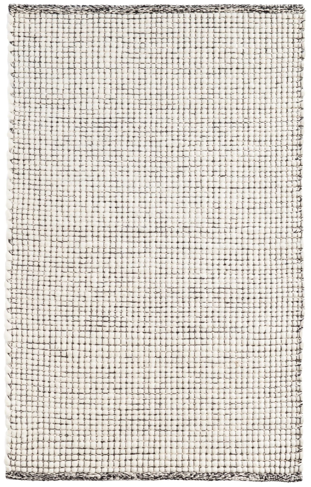 Network Black Handwoven Wool Rug - DA919 - 10x14