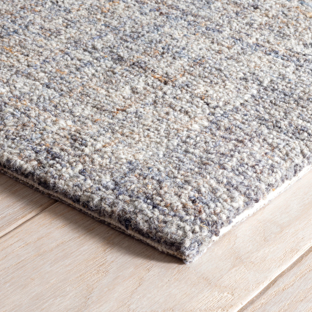 Harris Blue/Brown Hand Micro Hooked Wool Rug - DA922 - 10x14
