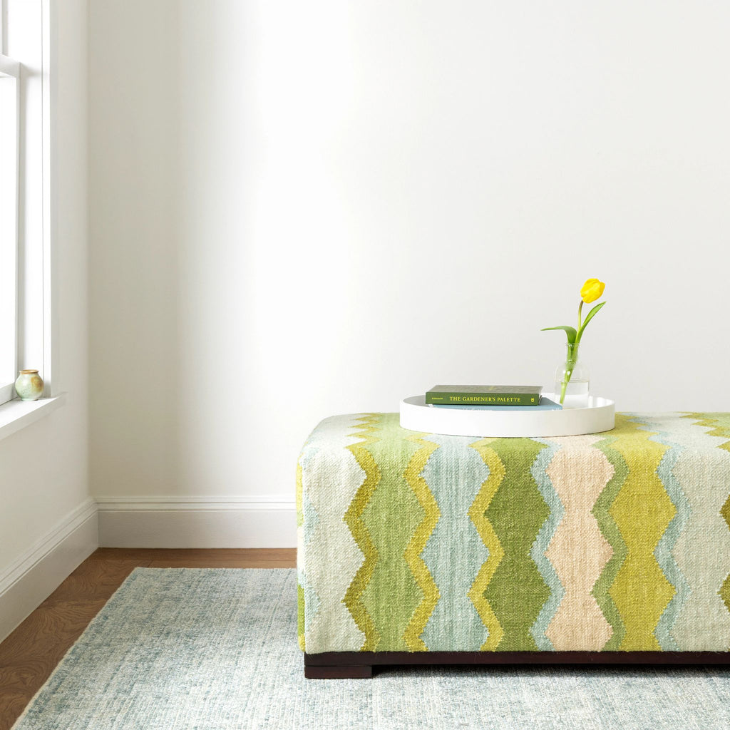 Quartz Ocean Handwoven Viscose/Cotton Rug - DA928 - 10x14