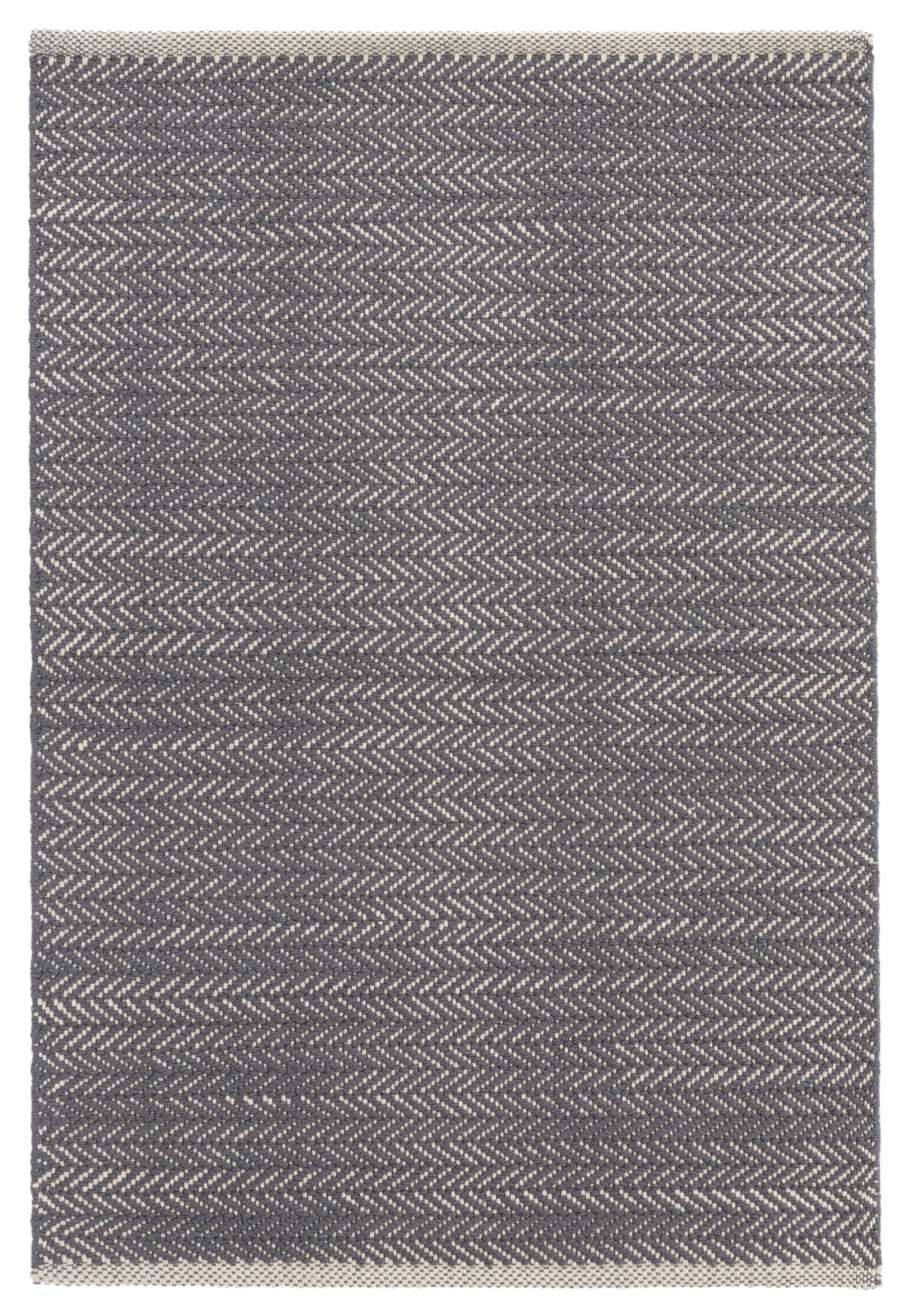 Herringbone Shale Handwoven Cotton Rug - DA958 - Runner-2.5x12