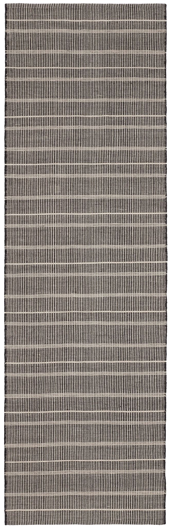 Samson Black Handwoven Indoor/Outdoor Rug - DA960 - Runner-2.5x8
