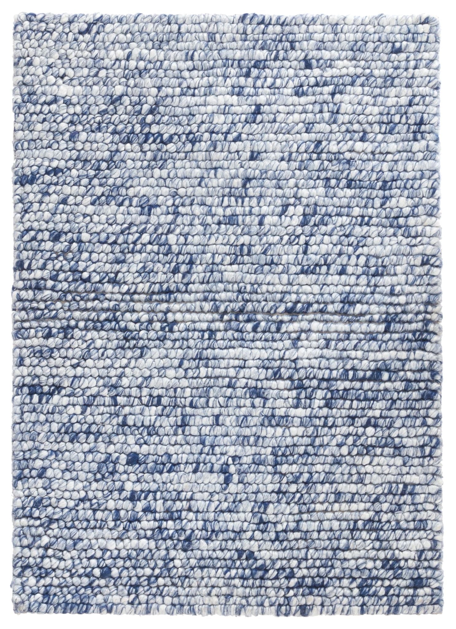 Niels Navy Handwoven Wool/Viscose Rug - DA967 - 10x14