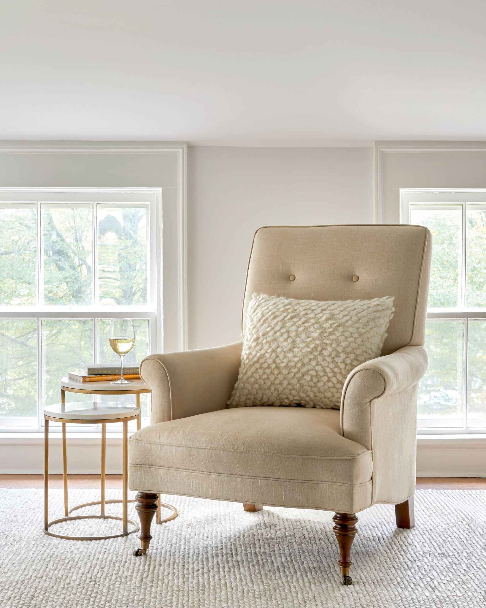 Niels Ivory Handwoven Wool/Viscose Rug - DA968 - 10x14