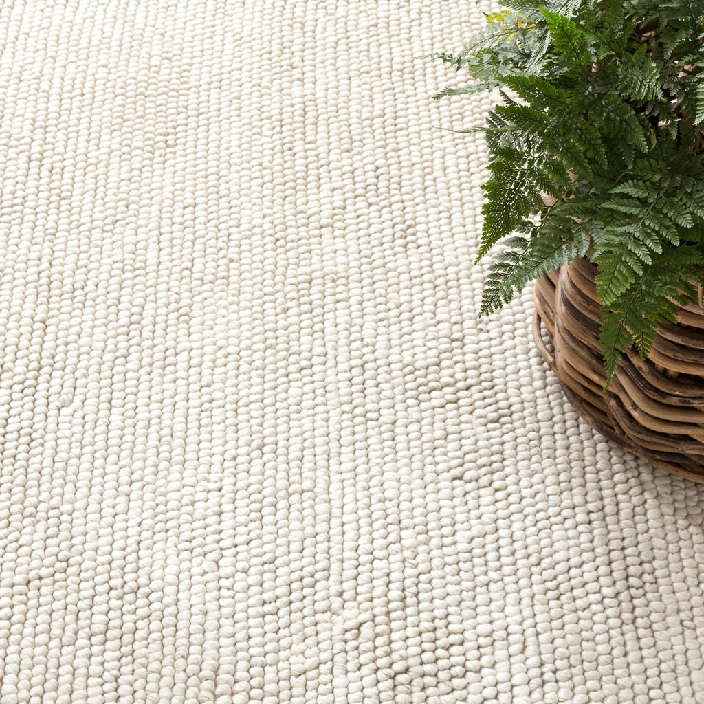 Niels Ivory Handwoven Wool/Viscose Rug - DA968 - 10x14