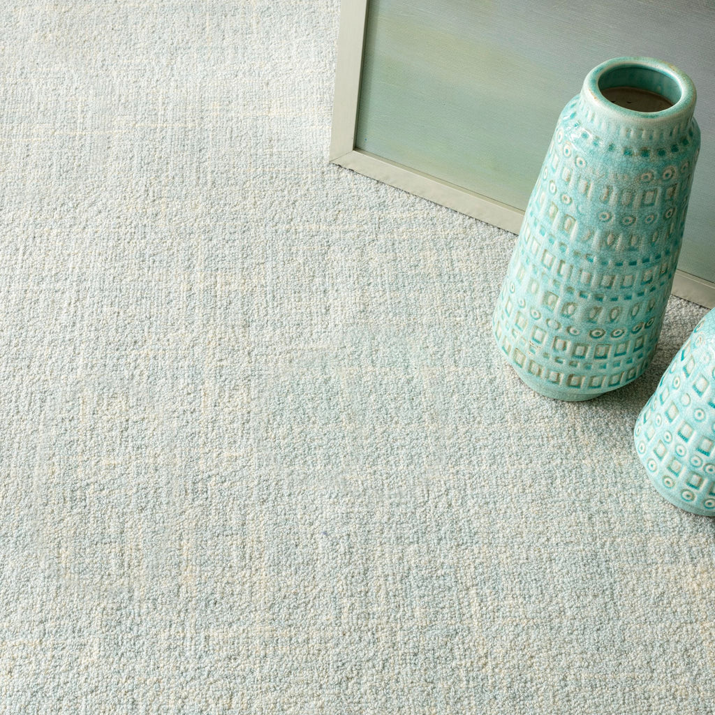Crosshatch Sky Hand Micro Hooked Wool Rug - DA969 - 10x14