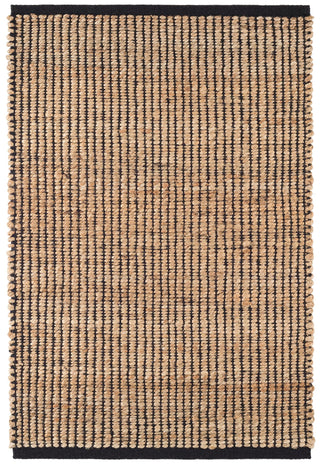 Gridwork Black Handwoven Jute Rug - DA975 - 12x16