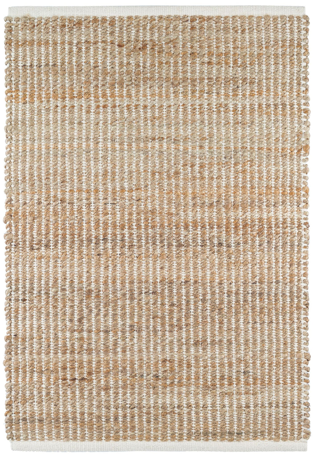 Gridwork Ivory Handwoven Jute Rug - DA976 - 12x16
