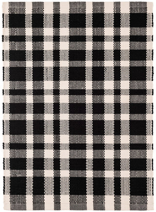 Tattersall Black Handwoven Indoor/Outdoor Rug - DA982 - 12x16