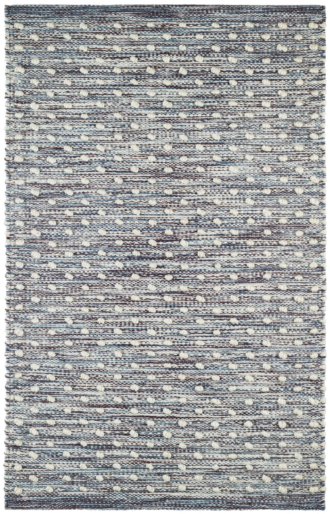 Hobnail Blue Handwoven Performance Rug - DA997 - 10x14