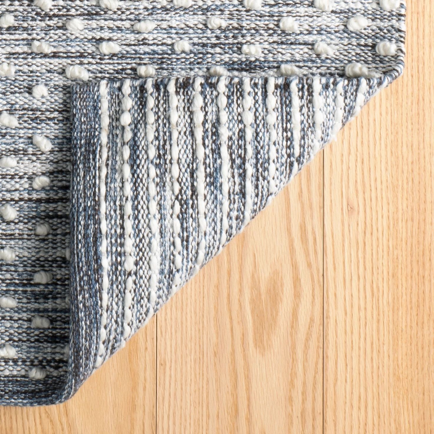 Hobnail Blue Handwoven Performance Rug - DA997 - 10x14