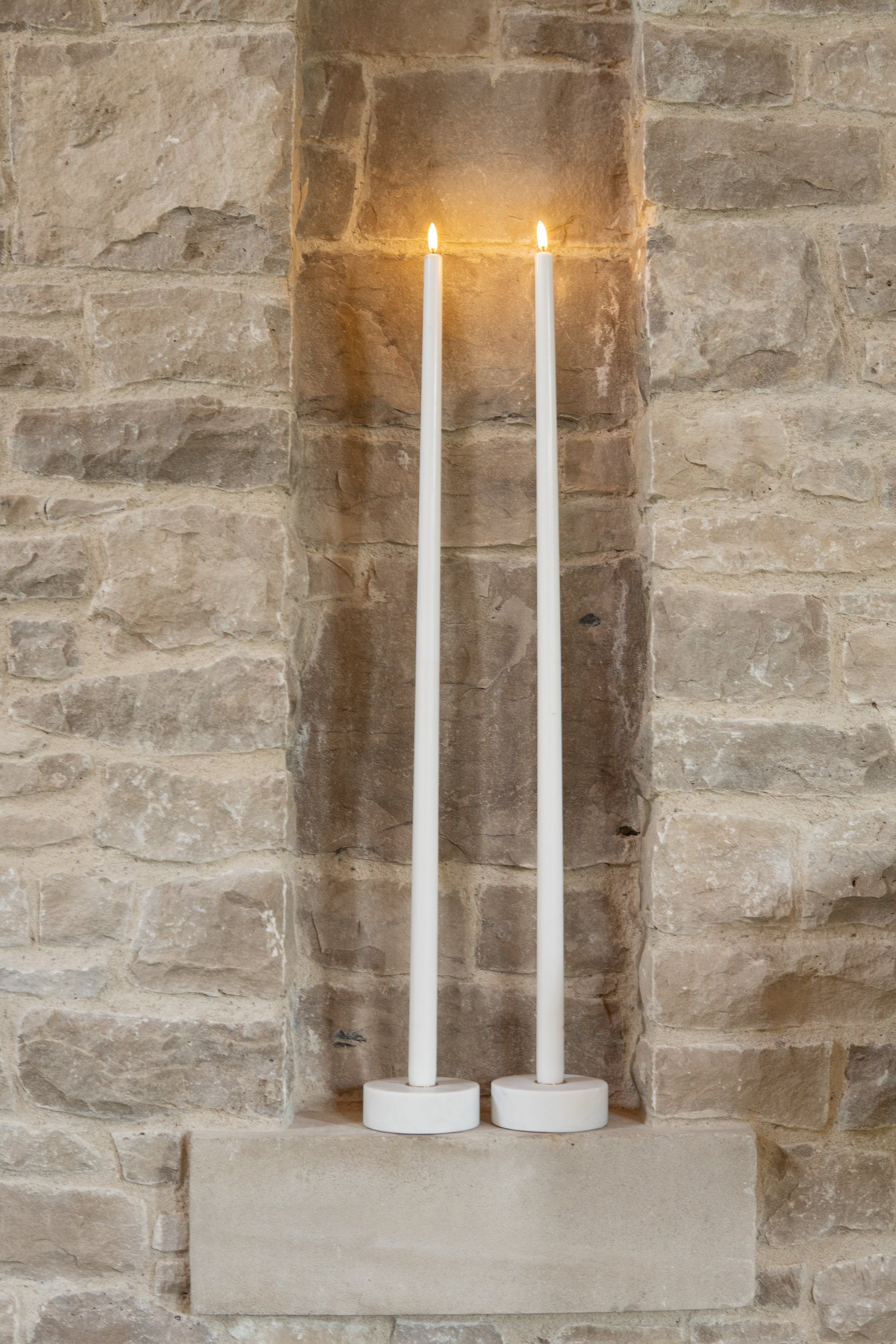 LED Taper Candle White