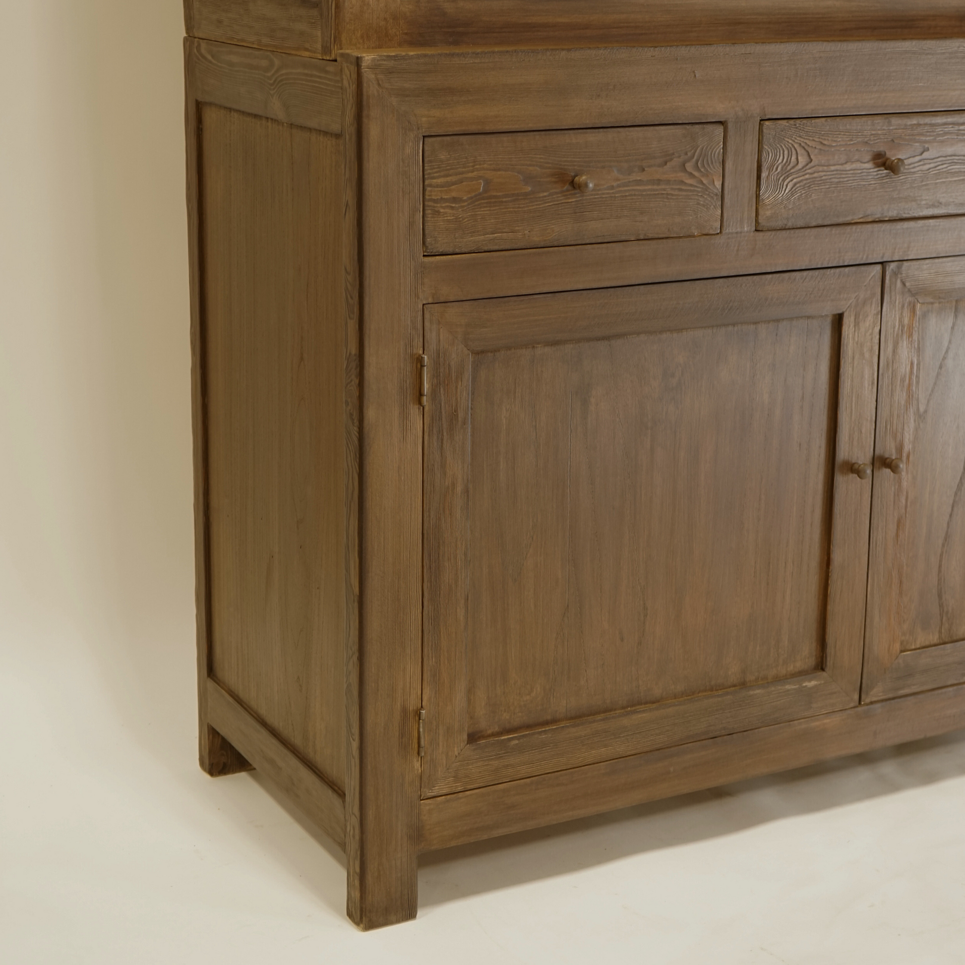 Daphne Reclaimed Wood Glass Cabinet