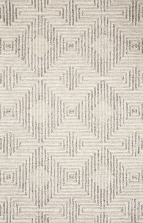 Ehren Grey / Silver 11'-6" x 15' Area Rug - EHR-02 - 11'-6" x 15'