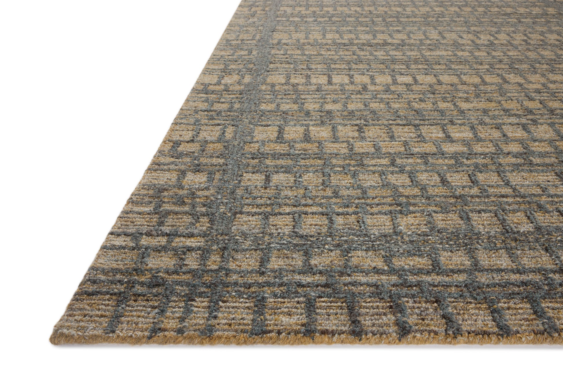 Elias Wheat / Charcoal 9'-3" x 13' Area Rug - ELA-05 - 9'-3" x 13'
